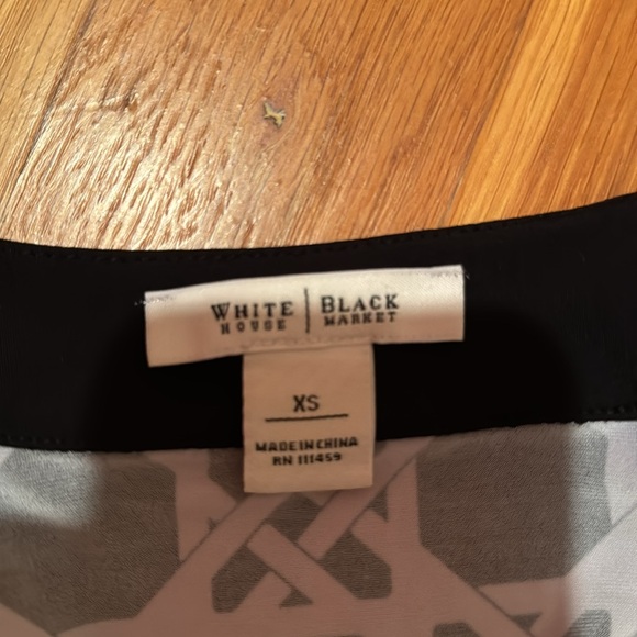 Tunic White House Black Market blouse top shirt scoop neck XS sleeveless long S - Picture 8 of 9